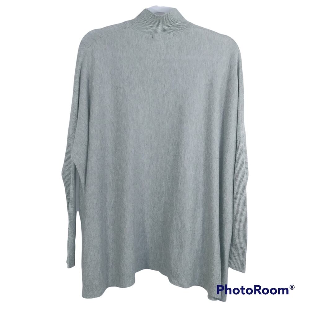Romeo + Juliet Couture Grey Mock Neck Knit Ribbed Sweater Size Small - Picture 3 of 7